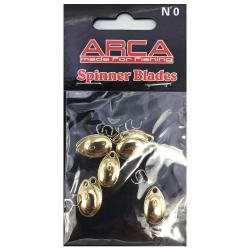 Palettes &agrave; truite Spinner Blades Taille 0 Arca Gold