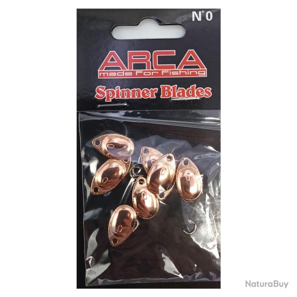 Palettes � truite Spinner Blades Taille 0 Arca COPPER