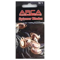 Palettes &agrave; truite Spinner Blades Taille 1 Arca COPPER
