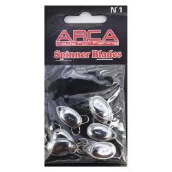 Palettes &agrave; truite Spinner Blades Taille 1 Arca SILVER