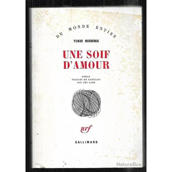 une soif d'amour de yukio mishima