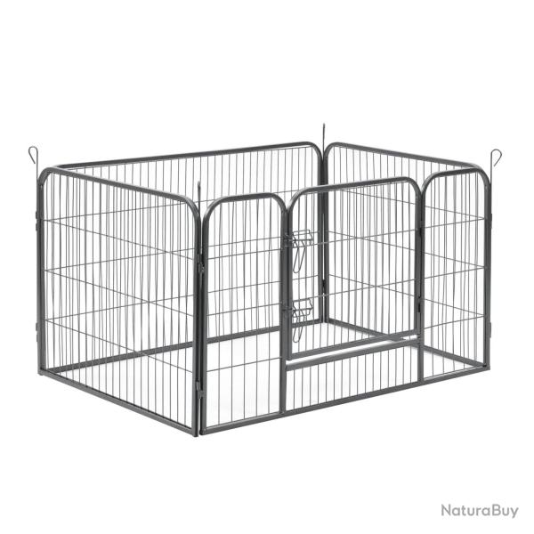 Enclos parc pour animaux de compagnie chiot lapin avec 4 panneaux et porte int�rieur ext�rieur avec