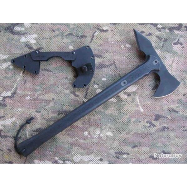Tomahawk Cold Steel Trench Hawk Lame Acier 1055 Forge Manche Polypropylene Etui Secure-Ex CS90PTH