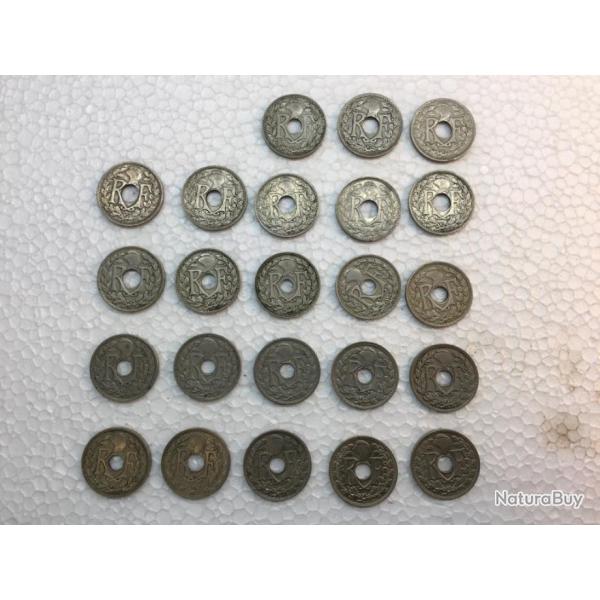 Lot de 23 pi�ces de 10 centimes lindauer de 1917 � 1939