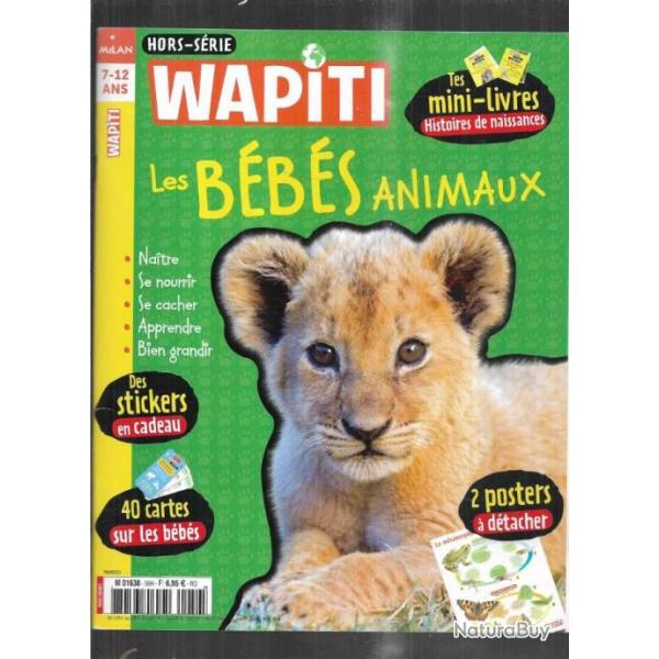 wapiti hors s�rie les b�b�s animaux 7-12 ans