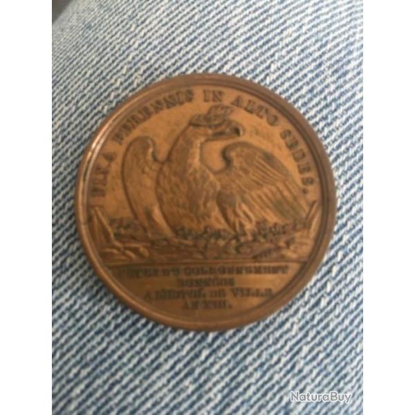 M�daille napol�on Jos�phine en bronze