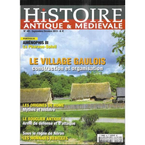 histoire antique et m�di�vale 69, le village gaulois , bouclier antique, n�ron monnaies rebelles,