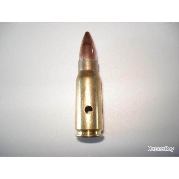 une cartouche de 7,92x33 kurz neutralis�e, �tui perc�, amorce percut�e, pour collection