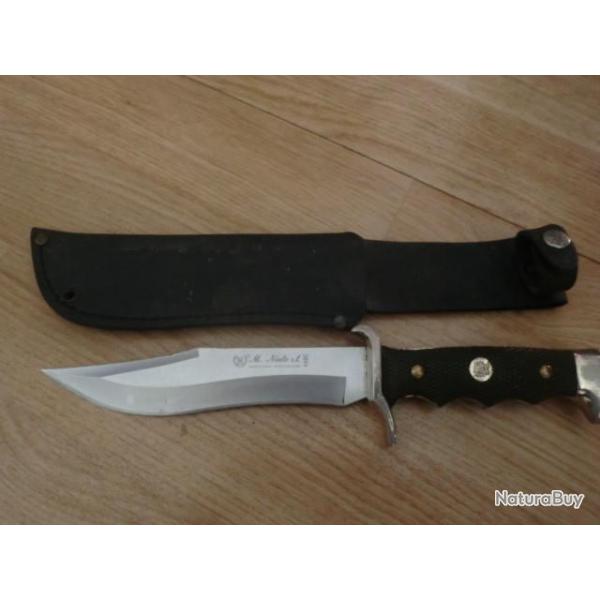 COUTEAU POIGNARD  COMBAT  M NIETO  440 C