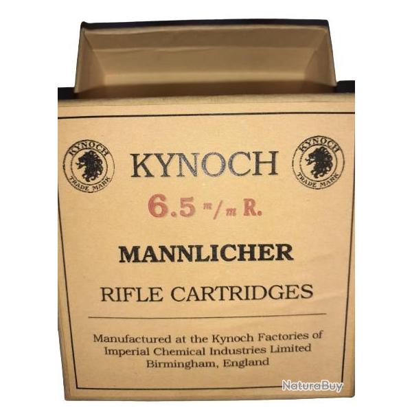 6,5 mm R Mannlicher adopt par les Pays Bas: Reproduction boite cartouches (vide) KYNOCH 8914800