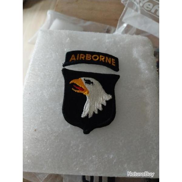 Patch arm�e us 101st AIRBORNE DIVISION + tab airborne ORIGINAL