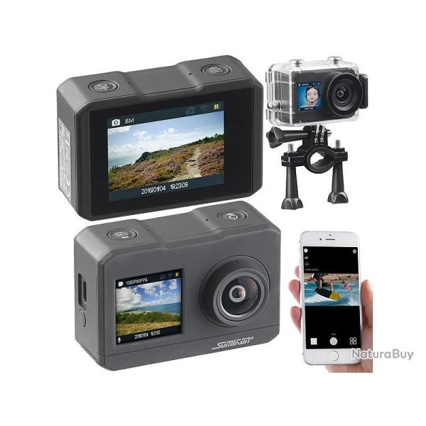 Cam�ra Embarqu�e Sportive Chasse Pech 4K Etanche Avec 2 Ecrans WIFI Capteur SONY et Fonction Webcam