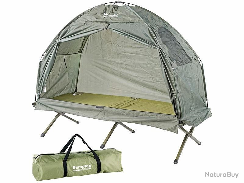 GOPLUS 5-en-1 Lit de Camping Pliant 1 Personne Adultes, Tente Pliante