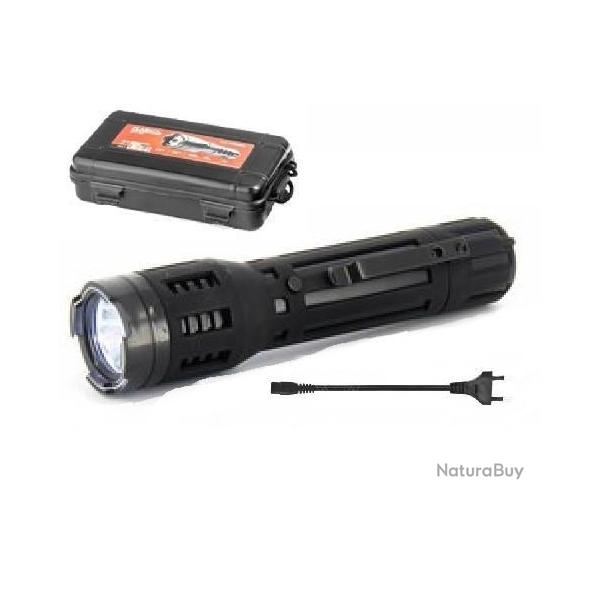 Shocker 3 000 000 V Lampe de Poche  de Couleur Black l *Rechargeable au secteur*