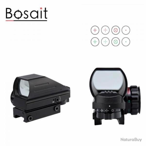 Viseur holographique point rouge/vert 4 r�ticules 1x22x33