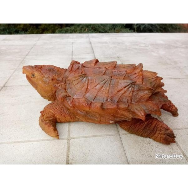 R�plique tortue alligator en r�sine taille r�elle