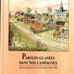 paroles glan&eacute;es dans nos campagnes picardie 1930-1980 , hauts de france