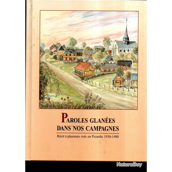 paroles glan�es dans nos campagnes picardie 1930-1980 , hauts de france