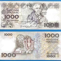 Portugal 1000 Escudos 1992 Teofilo Braga Escudo Billet
