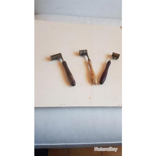 lot de 3dosettes  poudre et plomb