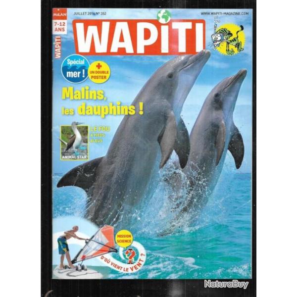 wapiti 352 juillet  2016, 7-12 ans , dauphins, fou � pieds bleus, oc�anopolis