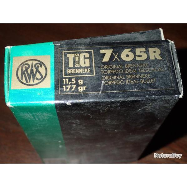 Boite vide de munitions - RWS 7x65R TIG 177grains