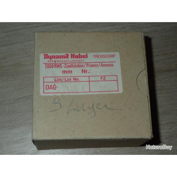 Boite vide d'amorce - RWS 9mm