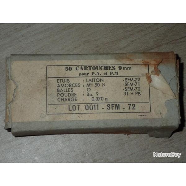 Boite vide de munitions ancienne - SFM 9mm