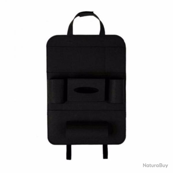 Sac de rangement de siege de voiture noir
