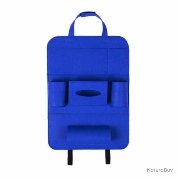 Sac de rangement de siege de voiture bleu