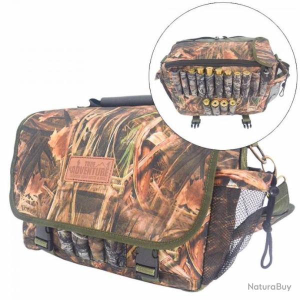 Sac de chasse camouflage avec cartouchire intgre