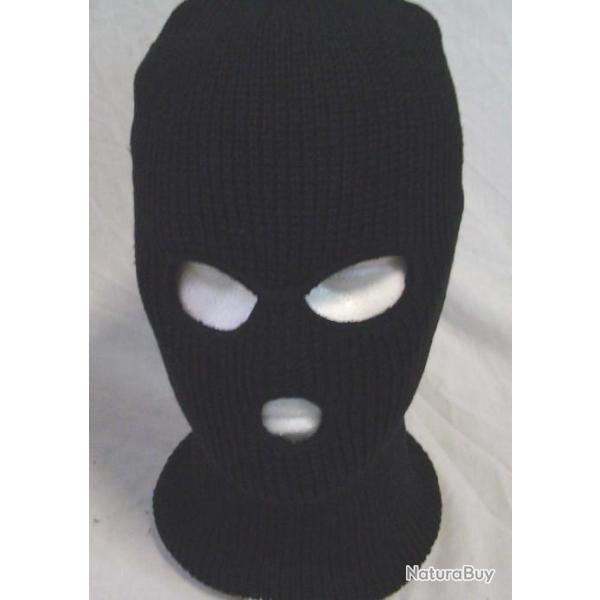 CAGOULE BALACLAVA NOIR 3 TROUS ACRYLIC