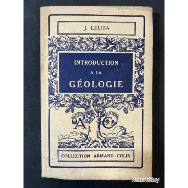 Livre introduction  la gologie de J. Leuba