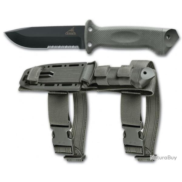 Couteau Gerber LMF II Infantry Green Acier 12C27 Etui MOLLE Made In USA G1626