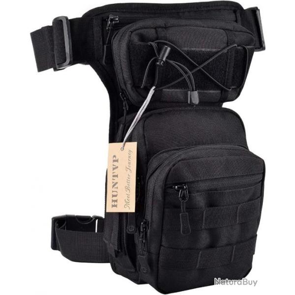 Sac de Jambe Sac de Cuisse Banane Tactique Militaire Molle Sac de Multifontion Randonn�e Camping