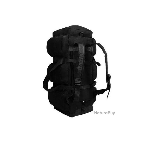 Sac � Dos de Sport en style militaire 3-en-1 120 L Noir Tactique