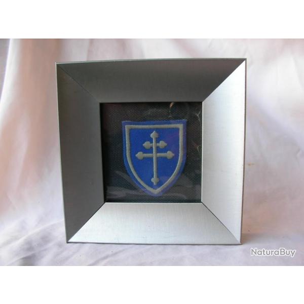 WW2/POSTWAR US PATCH AM�RICAIN DE LA " 79 TH DIVISION " SOUS CADRE EN VERRE