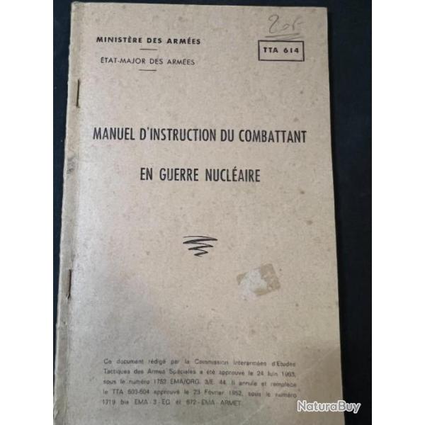 Manuel d'instruction du combattant en guerre nuclaire