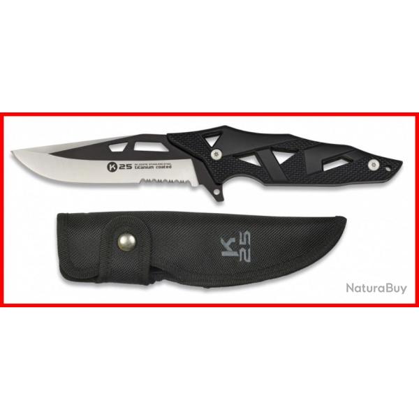 COUTEAU K25 TACTICAL LAME 10,8CM