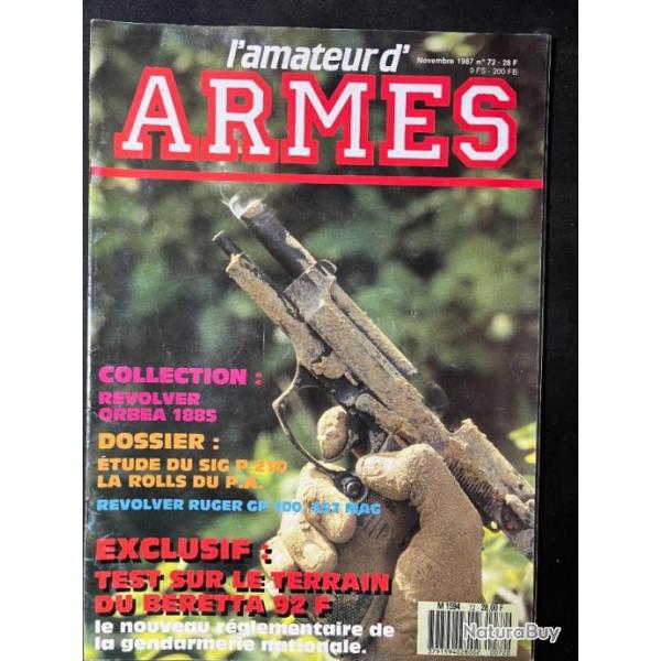 Revue L'armateur d'armes No72 : test beretta sur le terrain