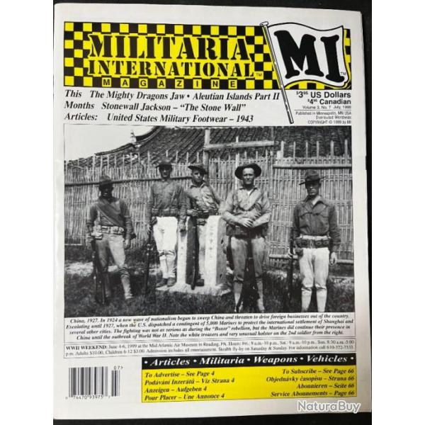 Revue Militaria International Vol 3, No7