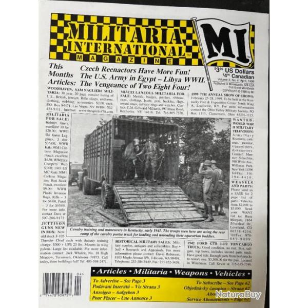 Revue Militaria International Vol 3, No4