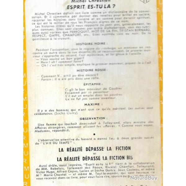 esprit es-tu l�?  de michel chrestien, humour  collection  l'air du temps