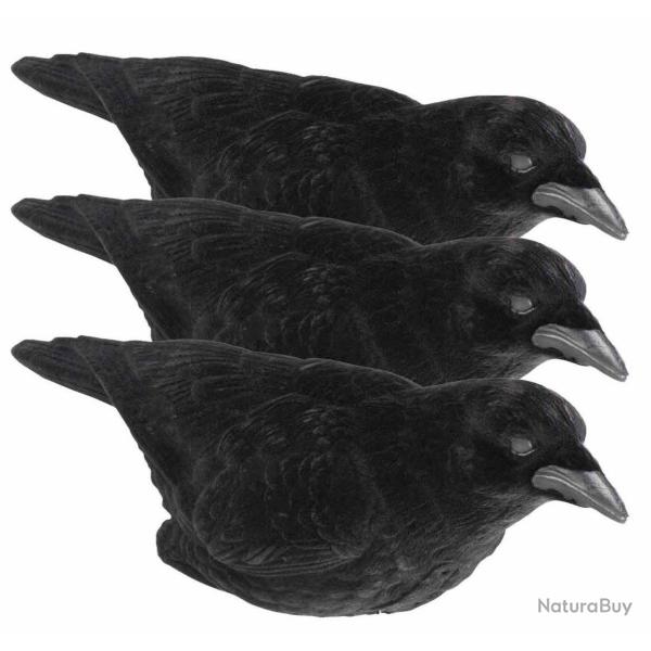 Pack 3 corbeaux HD magnum floqu�s LUCKY DUCK