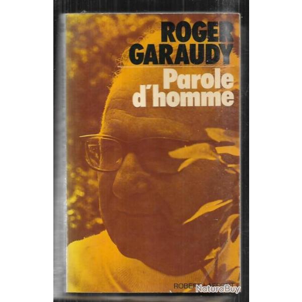 parole d'homme par  roger garaudy