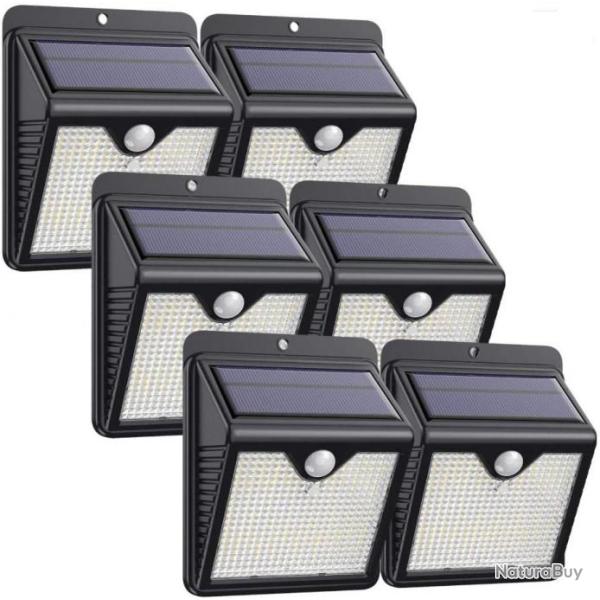 Applique solaire murale 1000LM - Lot de 6 - 150LED - LIVRAISON GRATUITE ET RAPIDE