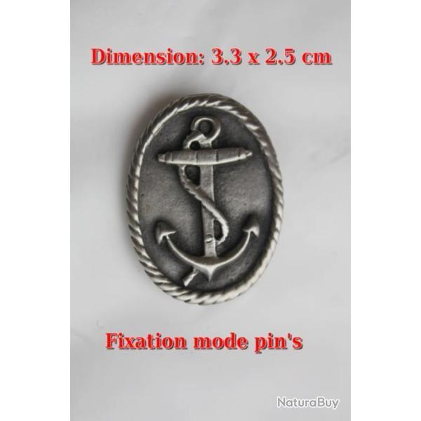 Insigne ancre de marine n