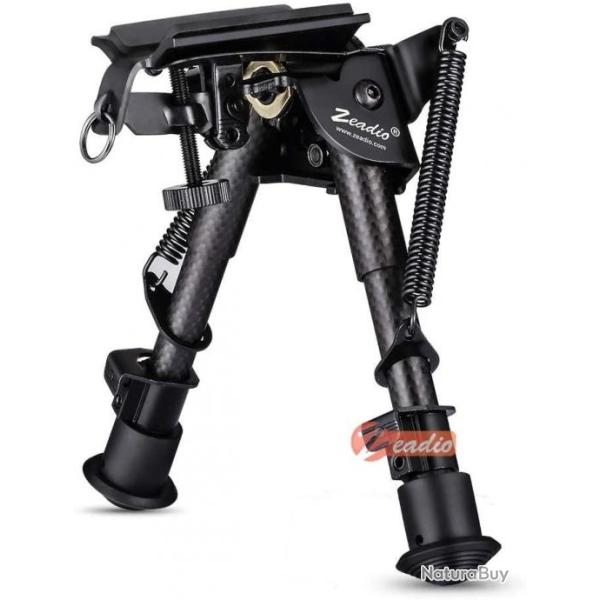 Bipied Inclinable � Pivot Pivotant en Fibre de carabine Avec Support � brise luger RESISTANT DURABLE