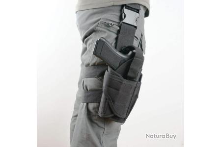 Etui Holster Jambe Tactique Molle Pour Glock - Nylon 1000D Avec Pochette Magazine