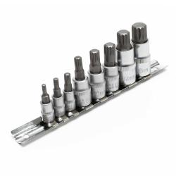 Jeu de douilles XZN denture multiple 8 pi&egrave;ces M4-M16 douille cl&eacute;s outil kit 16_0002591